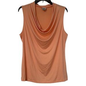 Worthington Coral Cowl Neck Tank Top